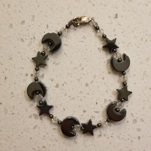 Matching bracelet and earrings
